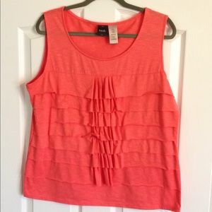 Rafaela XL pink ruffle tank top